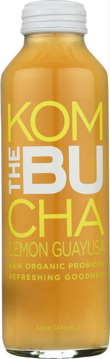 Thebu Kombucha: Tea Kombucha Lmn Guayusa (14.000 Oz)