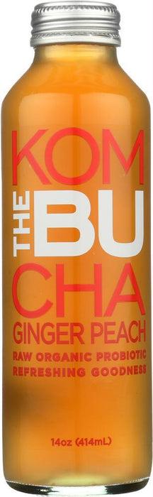 Thebu Kombucha: Tea Kombucha Gngr Pch Org (14.000 Oz)