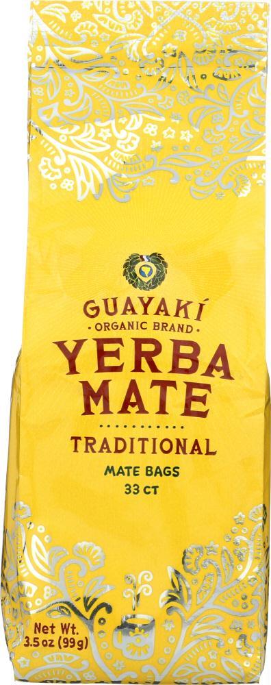 Guayaki: Organic Yerba Mate Traditional 33 Bags, 3.5 Oz