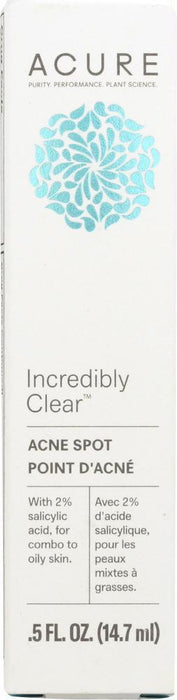 Acure: Incredibly Clear Acne Spot, 0.5 Fl Oz