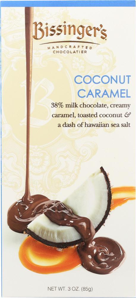 Bissingers: Coconut Caramel Chocolate Bar, 3 Oz