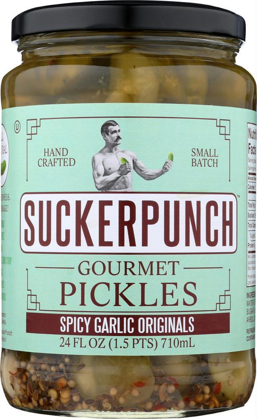 Suckerpunch: Pickles Spicy Garlc Orgnl (24.000 Oz)