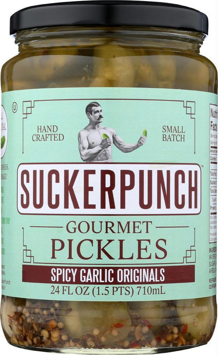 Suckerpunch: Pickles Spicy Garlc Orgnl (24.000 Oz)