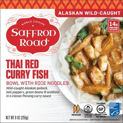 Saffron Road: Bowl Fish Thai Red Curry, 9 Oz