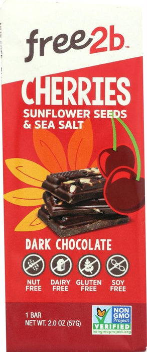 Free2b Foods: Dark Chocolate Cherries And Sunflower Seed And Sea Salt, 2 Oz