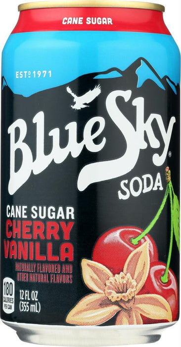 Blue Sky: Cane Sugar Soda Cherry Vanilla (72.000 Oz)