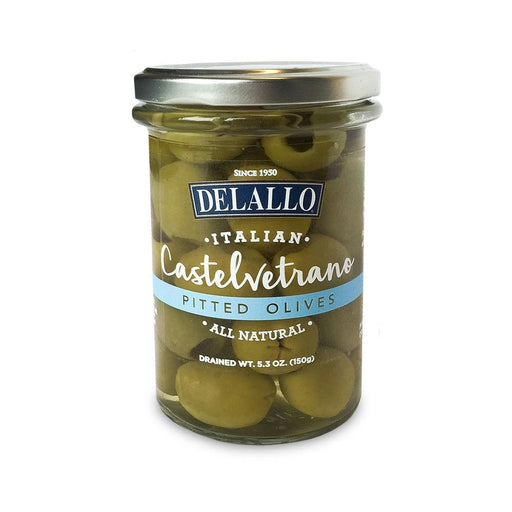 Delallo: Pitted Castelvetrano Olives, 5.3 Oz