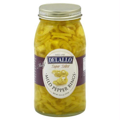 Delallo: Mild Banana Pepper Rings, 25.5 Oz