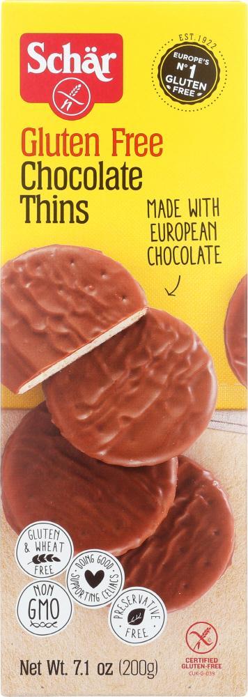 Schar: Cookie Chocolate Thins, 7.1 Oz