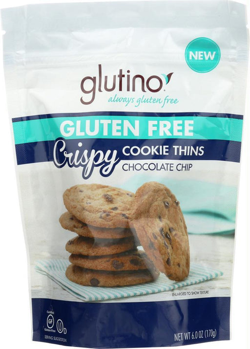 Glutino: Chocolate Chip Crispy Cookie Thins, 6oz