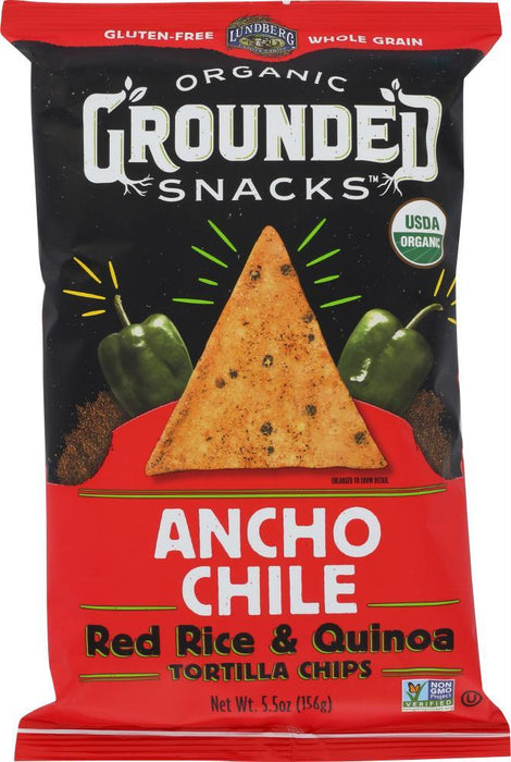 Lundberg: Red Rice & Quinoa Ancho Chile Chips, 5.5 Oz