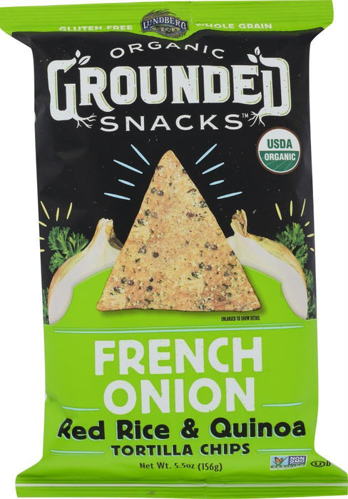 Lundberg: Red Rice & Quinoa French Onion Chips, 5.5 Oz