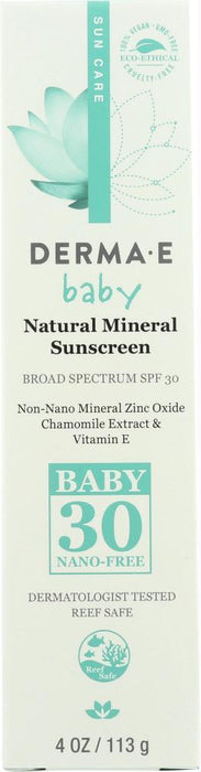 Derma E: Sunscreen Baby Spf 30, 4 Oz