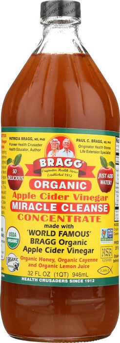 Bragg: Organic Apple Cider Vinegar Miracle Cleanse Concentrate, 32 Oz