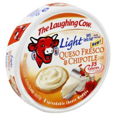 The Laughing Cow: Light Queso Fresco & Chipotle 8 Spreadable Cheese Wedges, 6 Oz