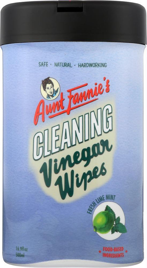 Aunt Fannies: Vinegar Wipes Lime Mint 50 Pc