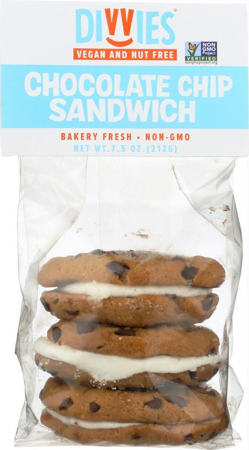 Divvies: Sandwich Stack Chocolate Chip, 7.5 Oz