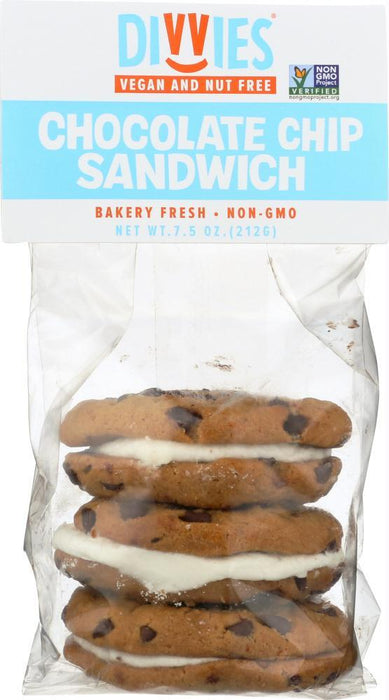 Divvies: Sandwich Stack Chocolate Chip, 7.5 Oz