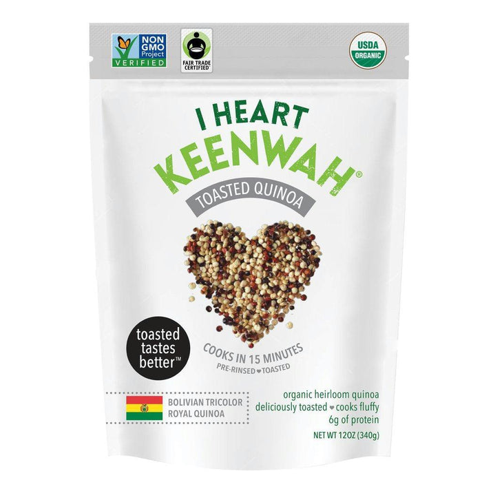 I Heart Keenwah: Quinoa Toasted 3color Organic, 12 Oz