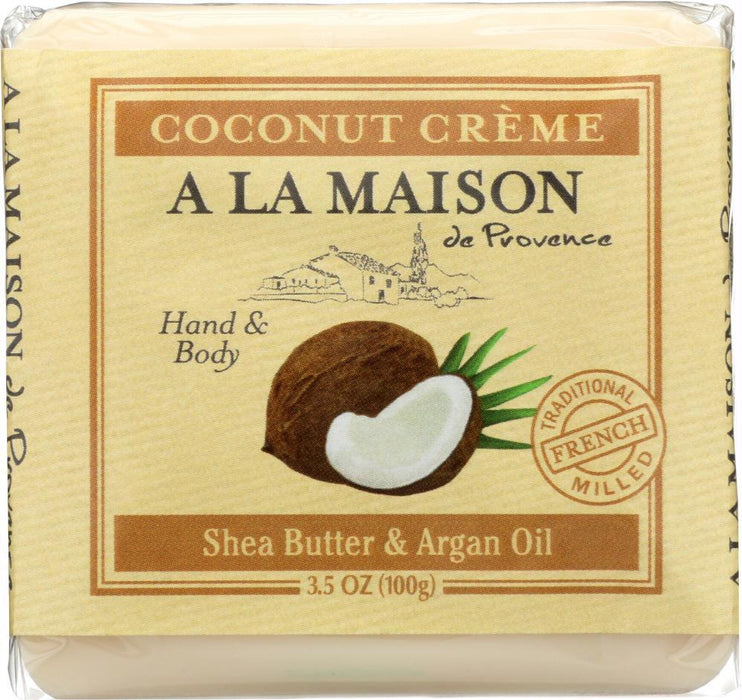 A La Maison De Provence: Mini Soap Bar Coconut Creme, 3.5 Oz