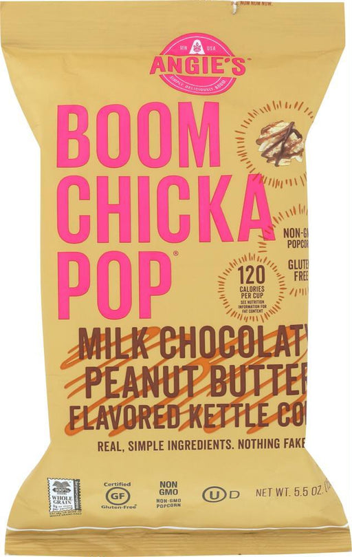 Angies: Boomchickapop Milk Chocolaty Peanut Butter Kettle Corn, 5.5 Oz