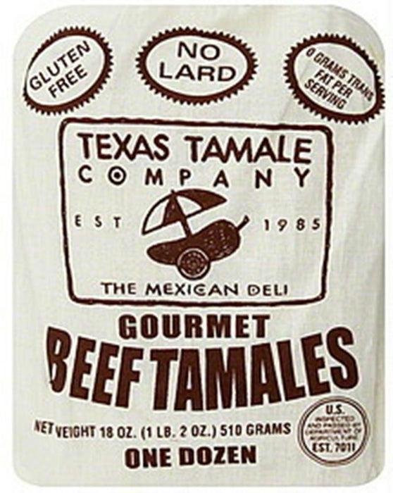 Texas Tamale: Tamales Gourmet Beef, 18 Oz