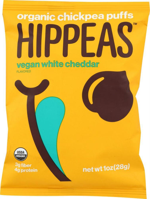 Hippeas: Chickpea Puffs White Cheddar, 1 Oz