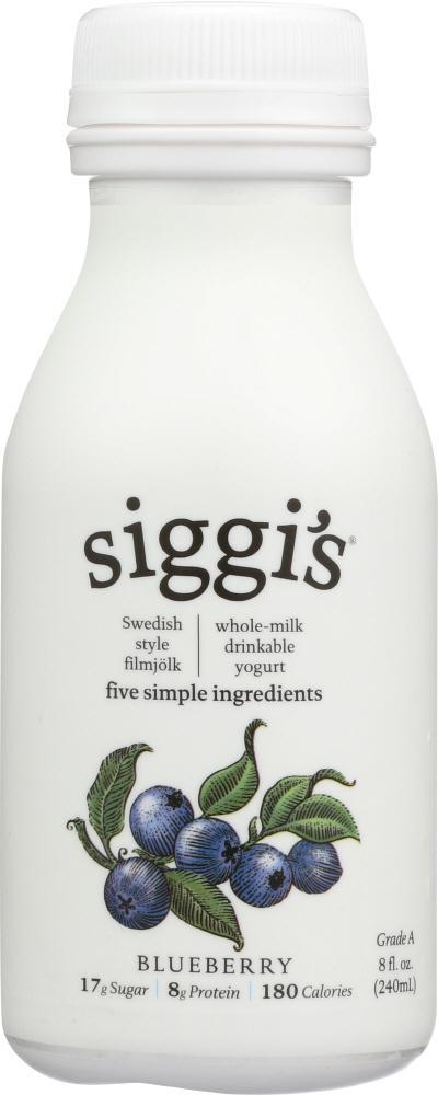 Siggis: Yogurt Drnk Whl Mlk Blbrry (8.000 Oz)