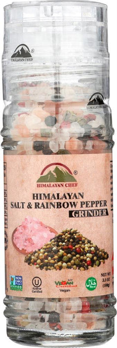 Himalayan Chef: Grinder Salt Himalayan Pepper Rn, 3.53 Oz