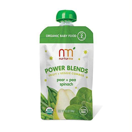 Nurturme: Power Blends Pear Pea Spinach, 3.5 Oz