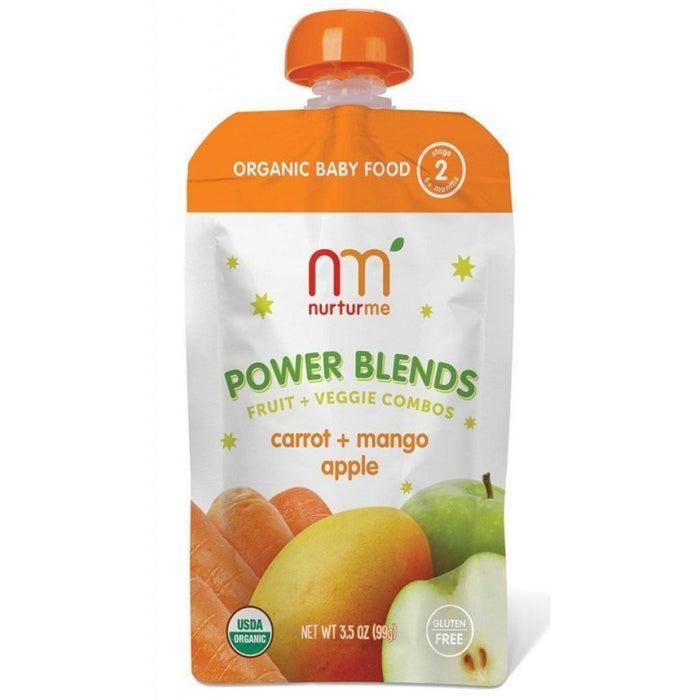 Nurturme: Power Blends Carrot Mango Apple, 3.5 Oz