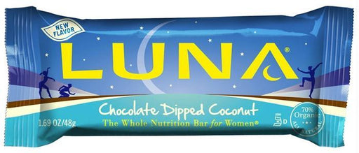 Luna: Chocolate Dipped Coconut Nutrition Bar, 1.69 Oz