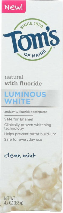 Toms Of Maine: Toothpaste Wht Cln Mnt (4.700 Oz)