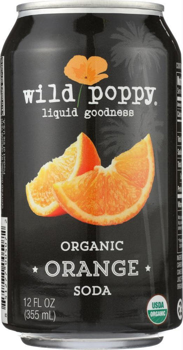 Wild Poppy: Soda Orange 4pk Org (12.000 Oz)