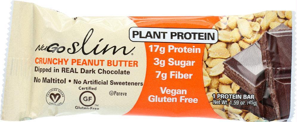 Nugo: Slim Crunchy Peanut Butter Bar, 1.59 Oz