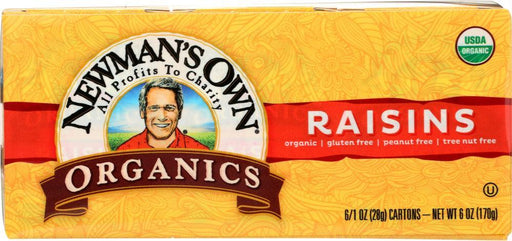 Newmans Own Organic: Raisins Organic 1oz 6pk (6.000 Oz)