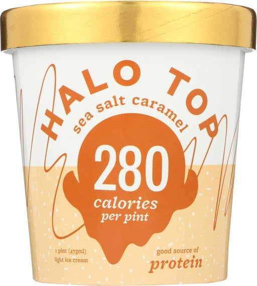 Halo Top: Ice Cream Sea Salt Caramel, 16 Oz