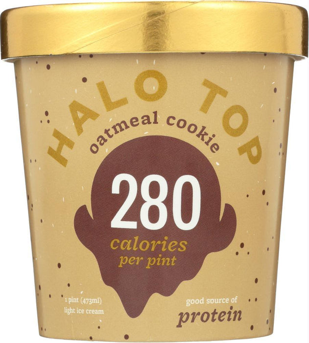 Halo Top: Ice Cream Oatmeal Cookie, 16 Oz