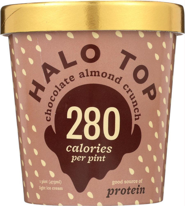 Halo Top: Ice Cream Chocolate Almond Crunch 16 Oz