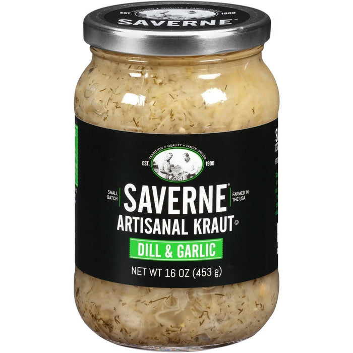 Saverne: Kraut Artisana Dill Garlic, 16 Oz