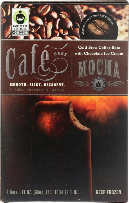 Cafe Bars: Mocha Coffee Ice Cream Bar, 12 Oz