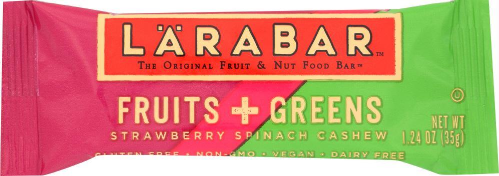 Larabar: Strawberry Spinach Cashew Bar, 1.24 Oz