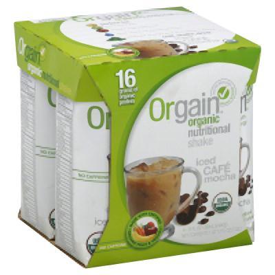 Orgain: Organic Iced Cafe Mocha Nutritional Shake 4 Count (11 Oz Each), 44 Oz