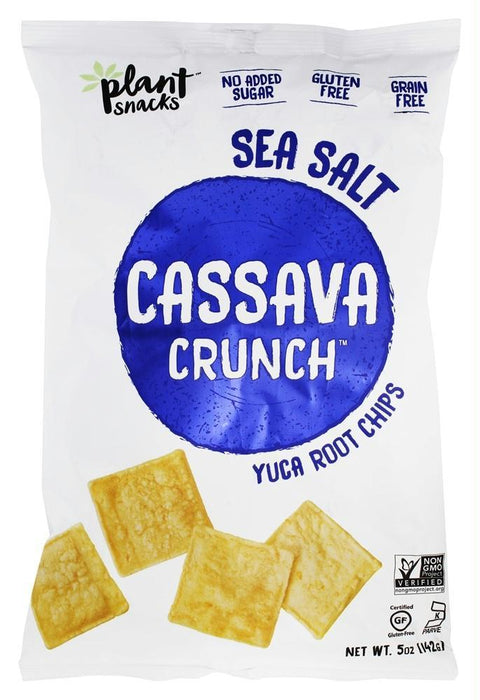 Cassava Crunch: Yuca Root Chips Sea Salt 5 Oz