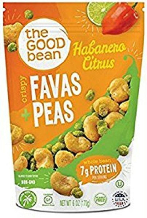 The Good Bean: Habanero Citrus Favas Peas, 6 Oz