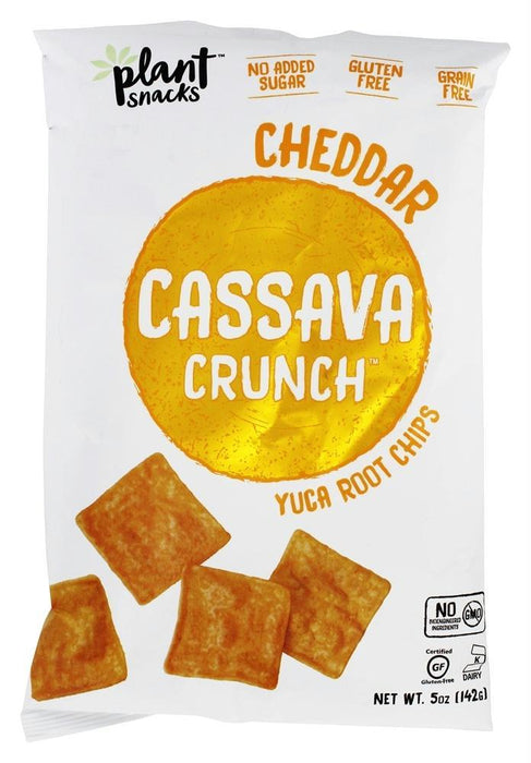 Cassava Crunch: Yuca Root Chips Cheddar 5 Oz