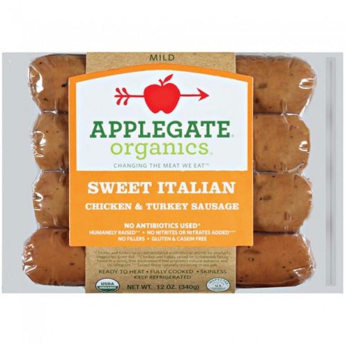 Applegate: Organic Sweet Italian Sausage, 12 Oz