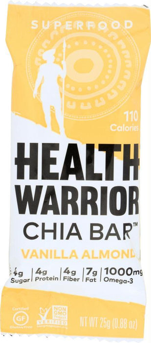 Health Warrior: Chia Bar Vanilla Almond, 0.88 Oz