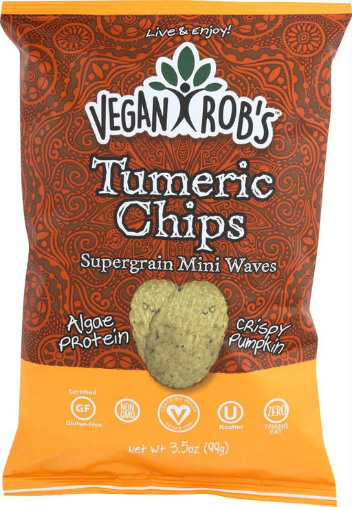 Veganrobs: Chip Rice Tumeric (3.500 Oz)