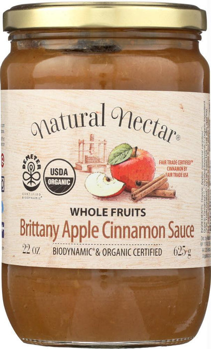 Natural Nectar: Biodynamic Cinnamon Apple Sauce, 22oz